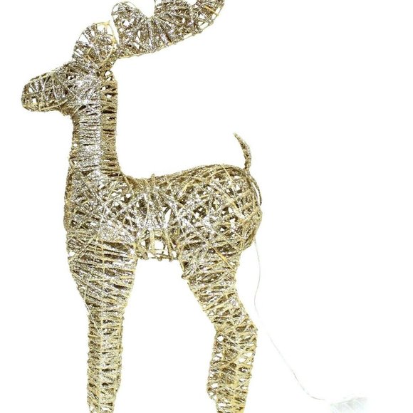 Christmas Table Decorations Centrepiece LED Fairy Lights Reindeer Ornament - Picture 2 of 8